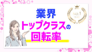 業界トップクラスの回転率